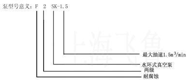 2SKF型水環(huán)式真空泵型號(hào)意義