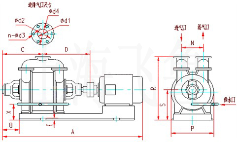 SK-6��SK-12��SK-20��SK-30��SK��42ˮ�hʽ��ձü����s�C���μ����b�ߴ�D